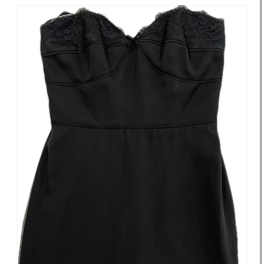Jim Hjelm Occasions Black Lace Bustier Maxi Dress , Black Tie, Bridesmaids 12